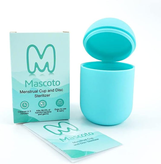 Portable Reusable Menstrual Cup Steriliser | Storage Case and Microwave Steamer Steriliser | Suitable for Menstrual Discs