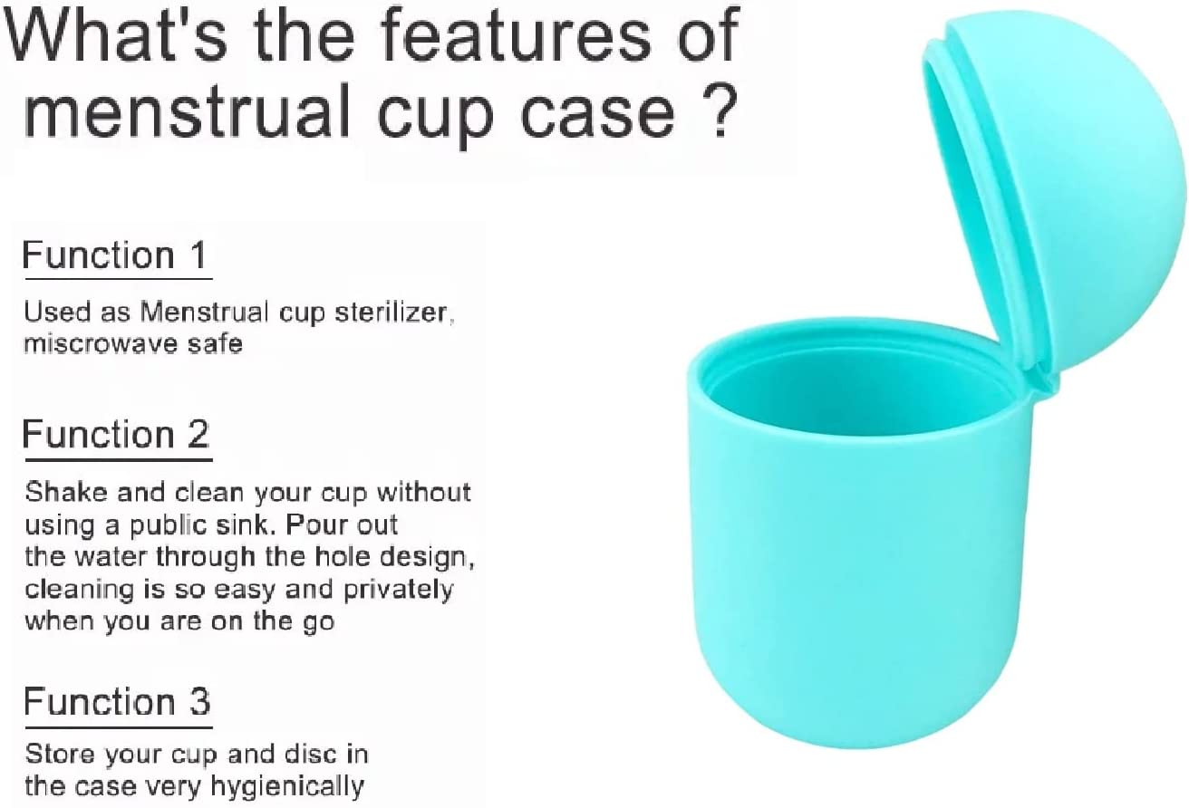 Portable Reusable Menstrual Cup Steriliser | Storage Case and Microwave Steamer Steriliser | Suitable for Menstrual Discs