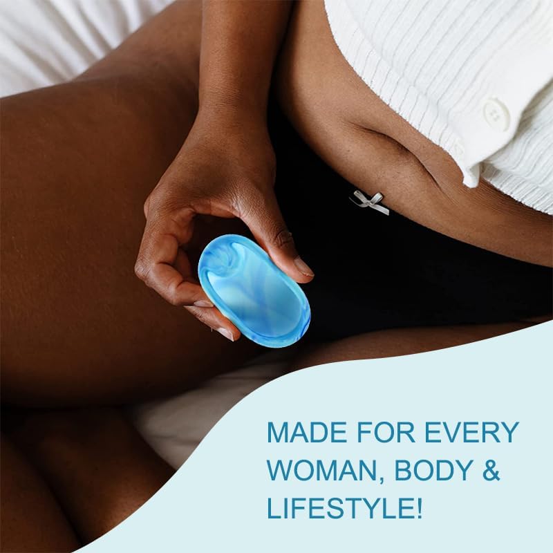 Set (Small and Large) of Reusable Menstrual Discs with Loop