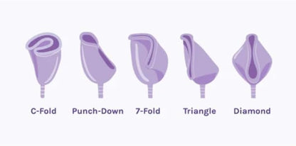 Reusable Foldable Menstrual Cup for Beginners, Made from Medical-Grade Silicone (S/L)