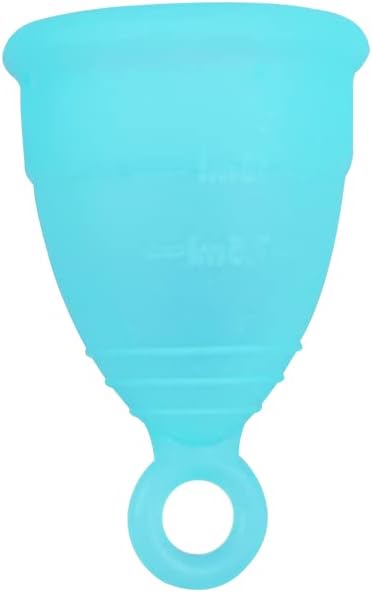 Reusable Menstrual Cup with Ring, Made from Medical-Grade Silicone, Ultra Comfortable, BPA Free, Tampon and Pad Alternative (L/S/XS)