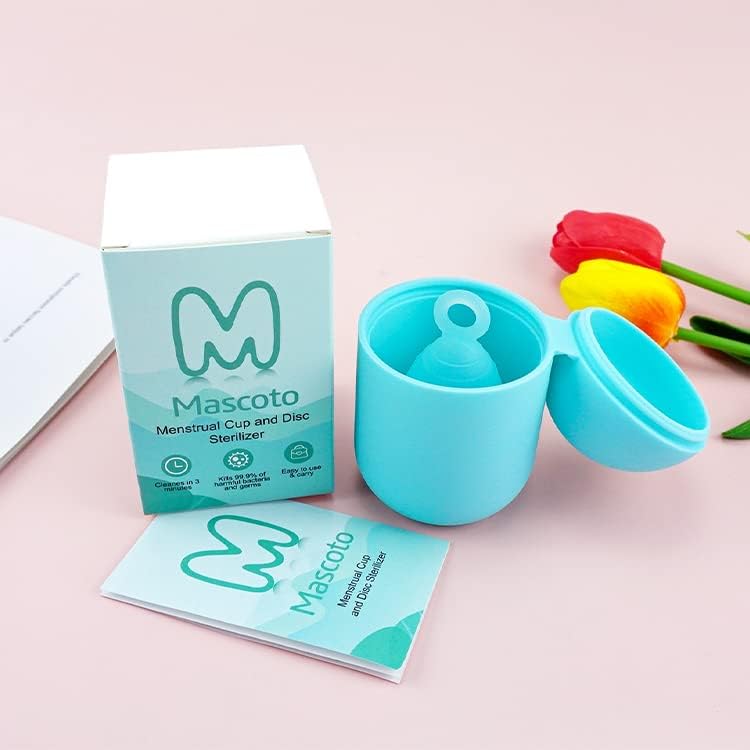 Portable Reusable Menstrual Cup Steriliser | Storage Case and Microwave Steamer Steriliser | Suitable for Menstrual Discs