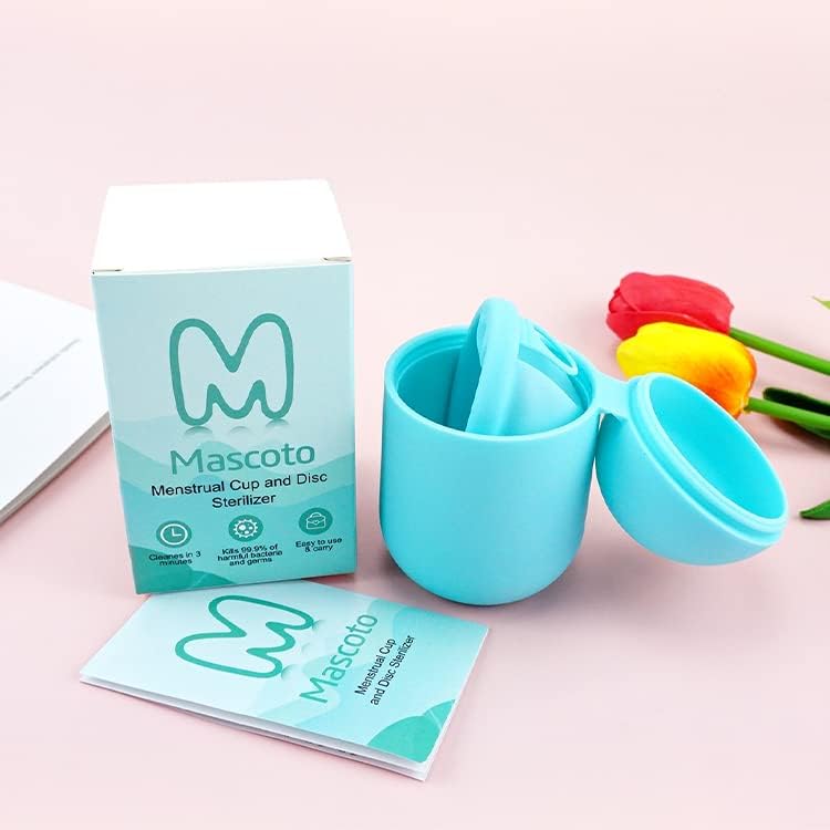 Portable Reusable Menstrual Cup Steriliser | Storage Case and Microwave Steamer Steriliser | Suitable for Menstrual Discs