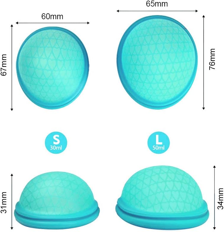 Reusable (Ultra Comfortable) Menstrual Disc from Medical-Grade Silicone, Flat-fit Cup, Petal Thin (S/L)