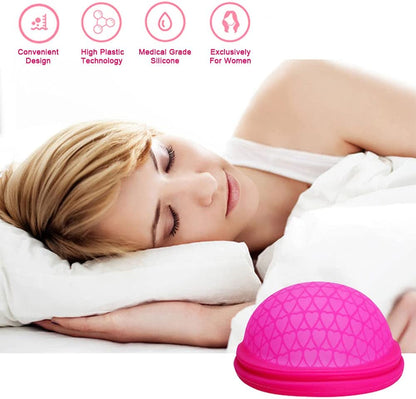 Reusable (Ultra Comfortable) Menstrual Disc from Medical-Grade Silicone, Flat-fit Cup, Petal Thin (S/L)