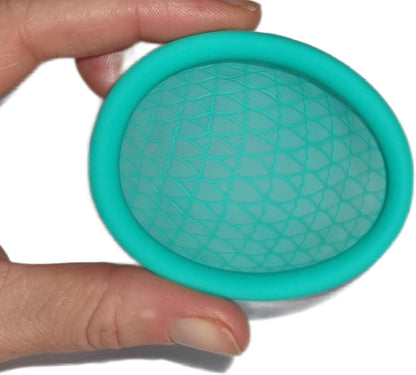 Reusable (Ultra Comfortable) Menstrual Disc from Medical-Grade Silicone, Flat-fit Cup, Petal Thin (S/L)