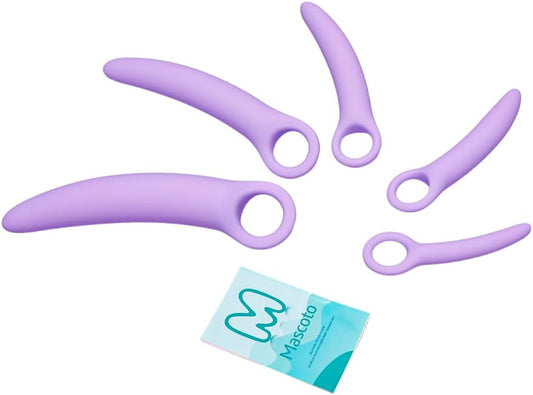 Pelvic Floor Trainer: 5-Piece Set of Soft Silicone Muscle Dilators (MascotoM®)