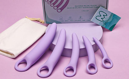 Pelvic Floor Trainer: 5-Piece Set of Soft Silicone Muscle Dilators (MascotoM®)