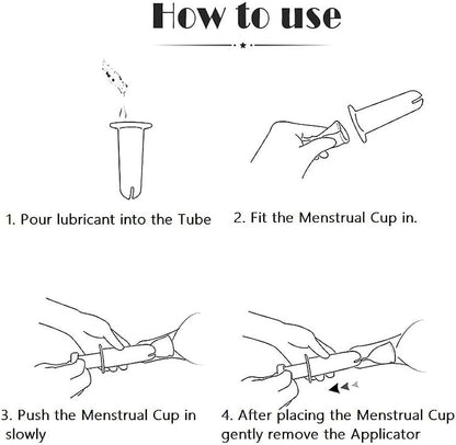 Reusable Menstrual Cup Applicator