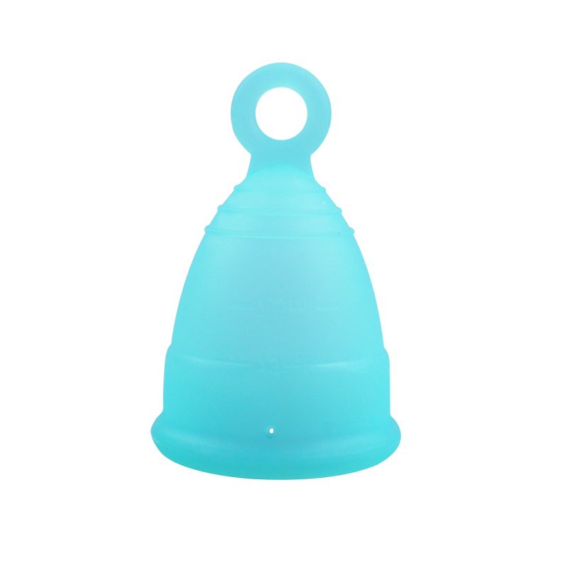 Reusable Menstrual Cup with Ring, Made from Medical-Grade Silicone, Ultra Comfortable, BPA Free, Tampon and Pad Alternative (L/S/XS)