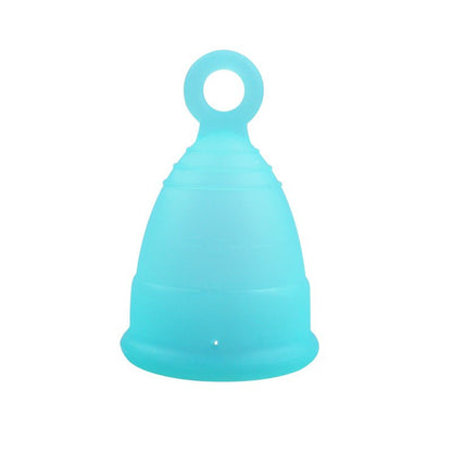 Reusable Menstrual Cup with Ring, Made from Medical-Grade Silicone, Ultra Comfortable, BPA Free, Tampon and Pad Alternative (L/S/XS)